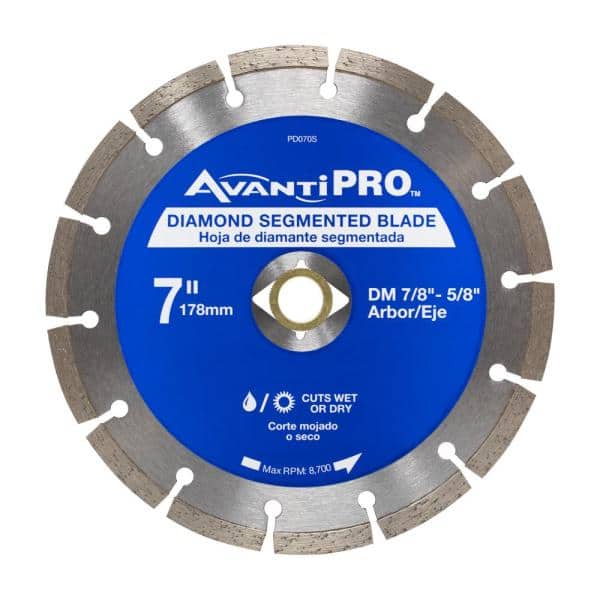 7" Diamond Circular Saw Blade Segmented Rim