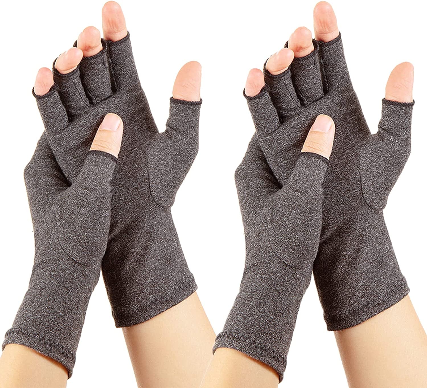 RZJZGZ 2 Pairs Arthritis Gloves Compression Arthritis Pain Wrist Support Brace Gloves Compression anti Arthritis Gloves