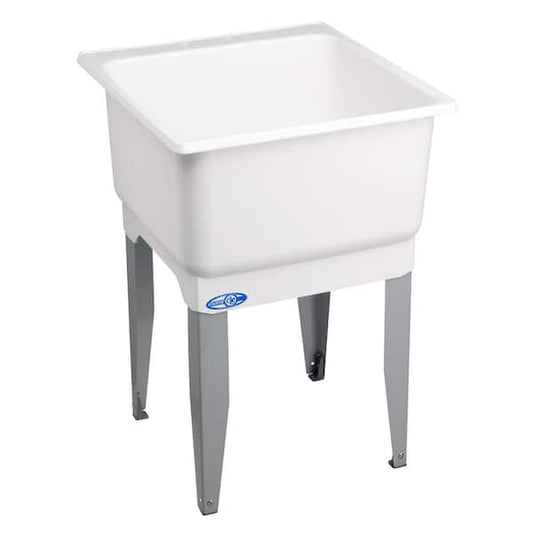 Polypropylene Laundry Tub Floor Mount Utilatub 23 in. x 25 in.