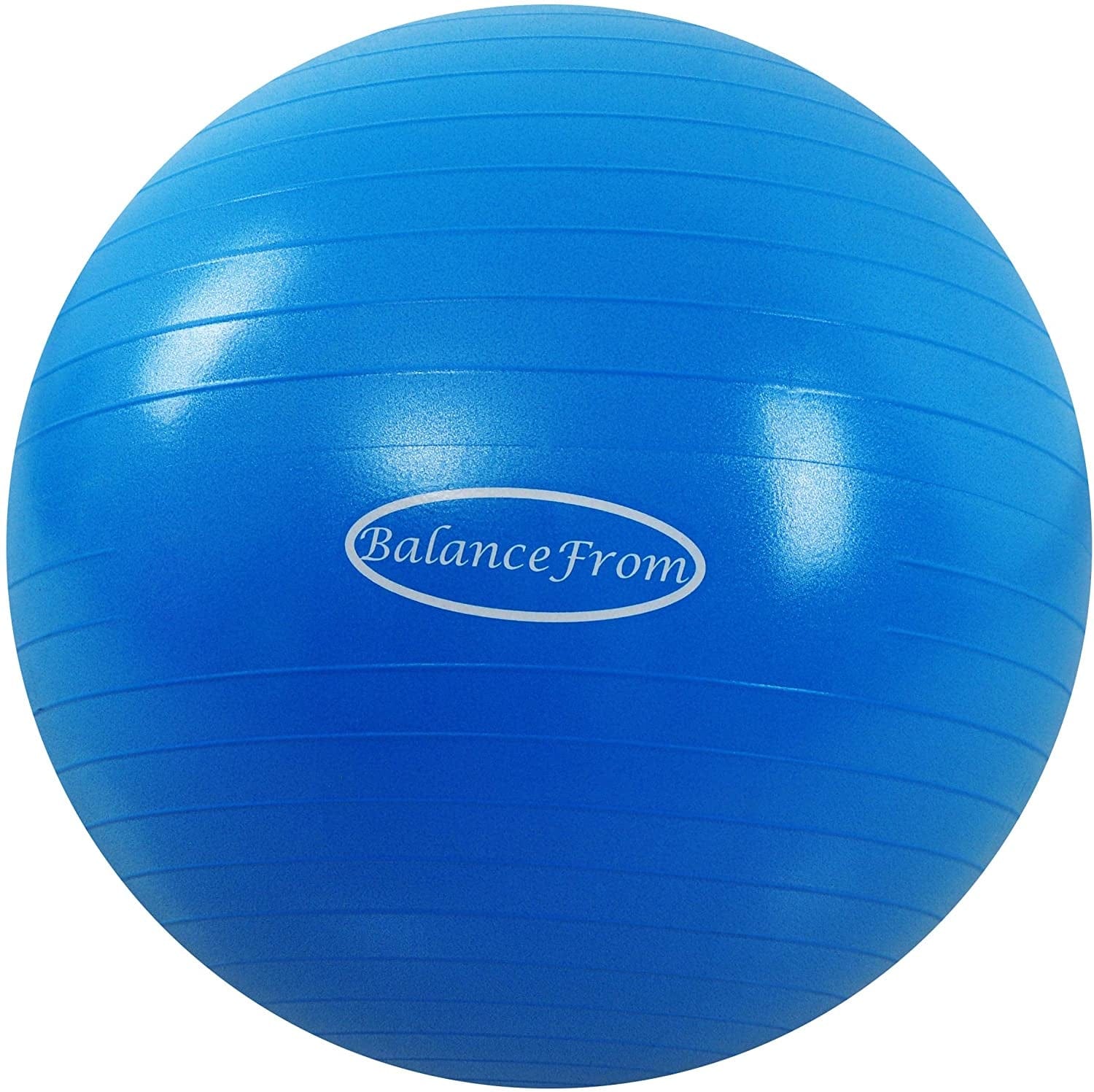 Balancefrom Anti-Burst and Slip Resistant Exercise Ball Yoga Ball Fitness Ball Birthing Ball with Quick Pump, 2,000-Pound Capacity