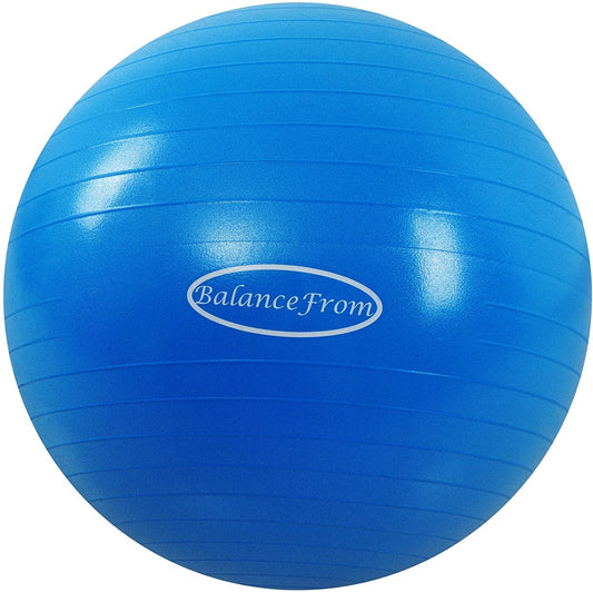 Balancefrom Anti-Burst and Slip Resistant Exercise Ball Yoga Ball Fitness Ball Birthing Ball with Quick Pump, 2,000-Pound Capacity