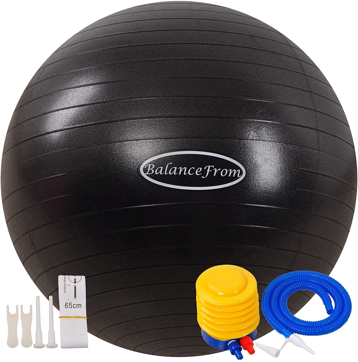 Balancefrom Anti-Burst and Slip Resistant Exercise Ball Yoga Ball Fitness Ball Birthing Ball with Quick Pump, 2,000-Pound Capacity