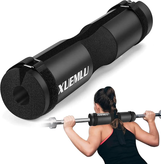 Barbell Pad Squat Pad for Squats, Lunges and Hip Thrusts - Foam Sponge Pad for Standard and Olympic Bars - Provides Relief to Neck and Shoulders While Training