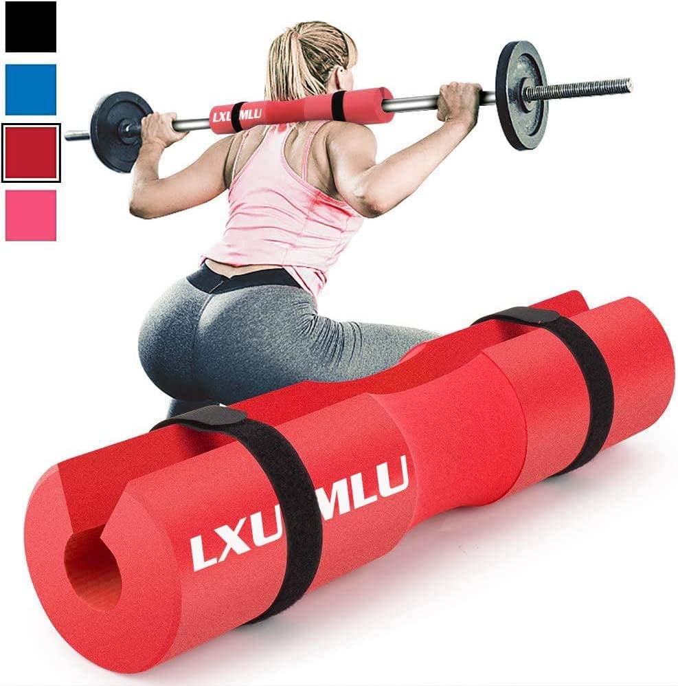 Barbell Pad Squat Pad for Squats, Lunges and Hip Thrusts - Foam Sponge Pad for Standard and Olympic Bars - Provides Relief to Neck and Shoulders While Training