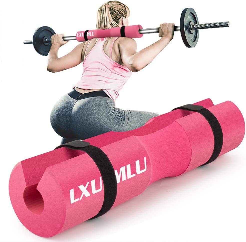 Barbell Pad Squat Pad for Squats, Lunges and Hip Thrusts - Foam Sponge Pad for Standard and Olympic Bars - Provides Relief to Neck and Shoulders While Training