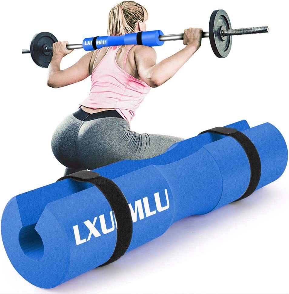 Barbell Pad Squat Pad for Squats, Lunges and Hip Thrusts - Foam Sponge Pad for Standard and Olympic Bars - Provides Relief to Neck and Shoulders While Training