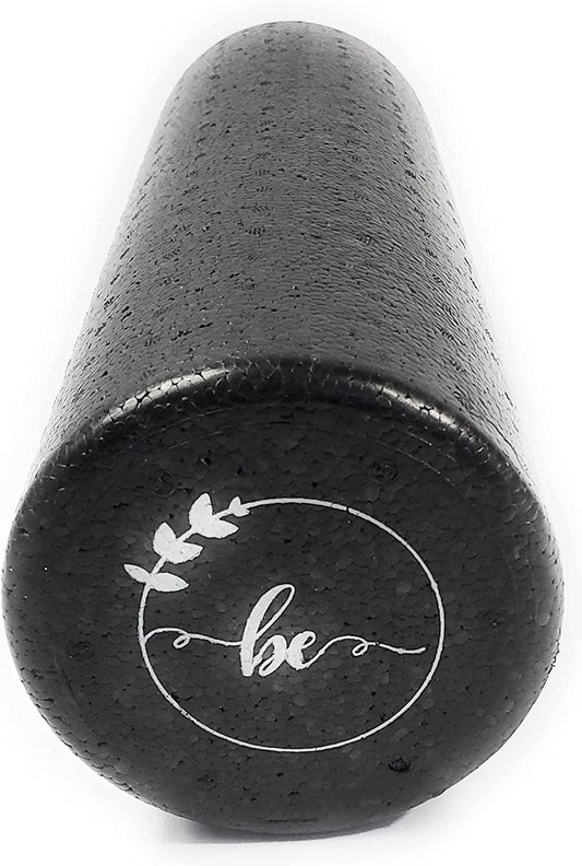 BE High Density Muscle Foam Roller for Fitness and Exercise 18 Inches Black