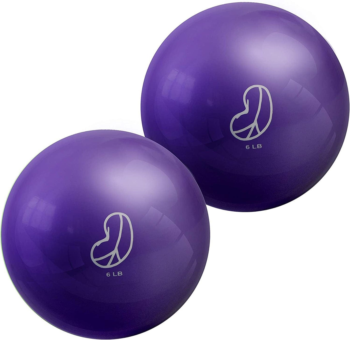 Bean Products Soft Weighted Ball Sets for Exercise Rehabilitation Yoga Pilates Easy Grip Non-Toxic Phthalate Free 2 Lb 4 Lb 6 Lb Single or Set