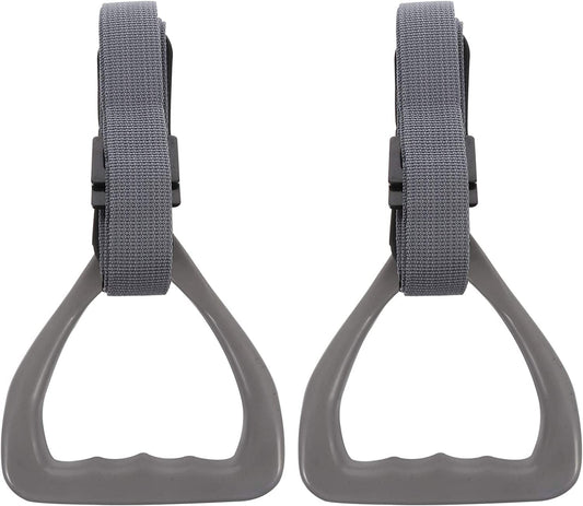 BESPORTBLE 2Pcs Children Gymnastic Rings Suspension Trainer Olympic Gym Rings Heavy Duty Gym Equipment with Adjustable Straps for Home Gym Train Workout Fitness (Grey)