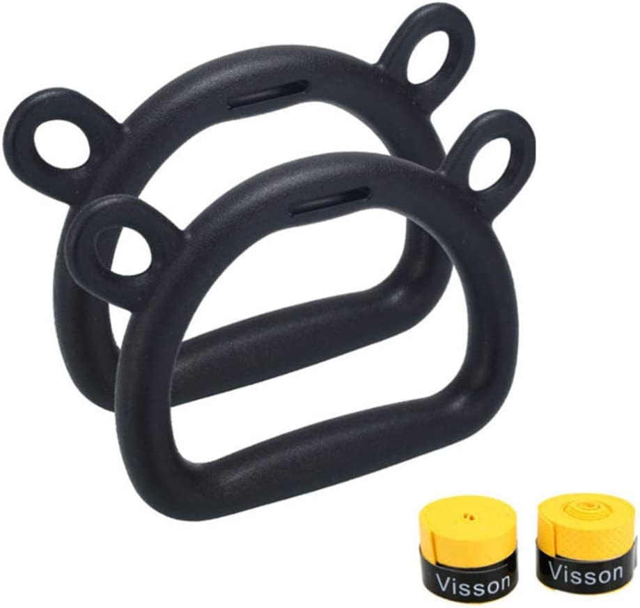 BESPORTBLE 2Pcs Kids Fitness Ring Pull up Strength Exercise Ring Suspension Trainer Household Bodybuilding Equipment for Boys Girl (Only Handles)