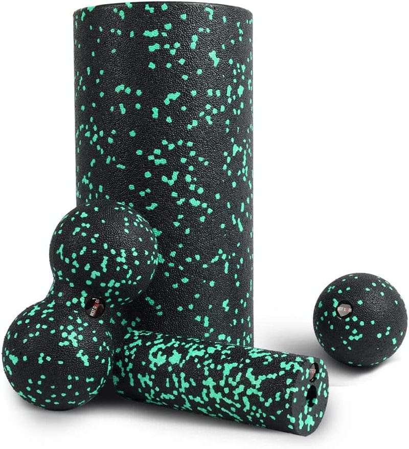 BIGTREE 4 in 1 High Density Foam Roller Set for Leg Back Neck Pain and Muscle Exercise Roller for Physical Therapy Core Pain Relief Deep Massage