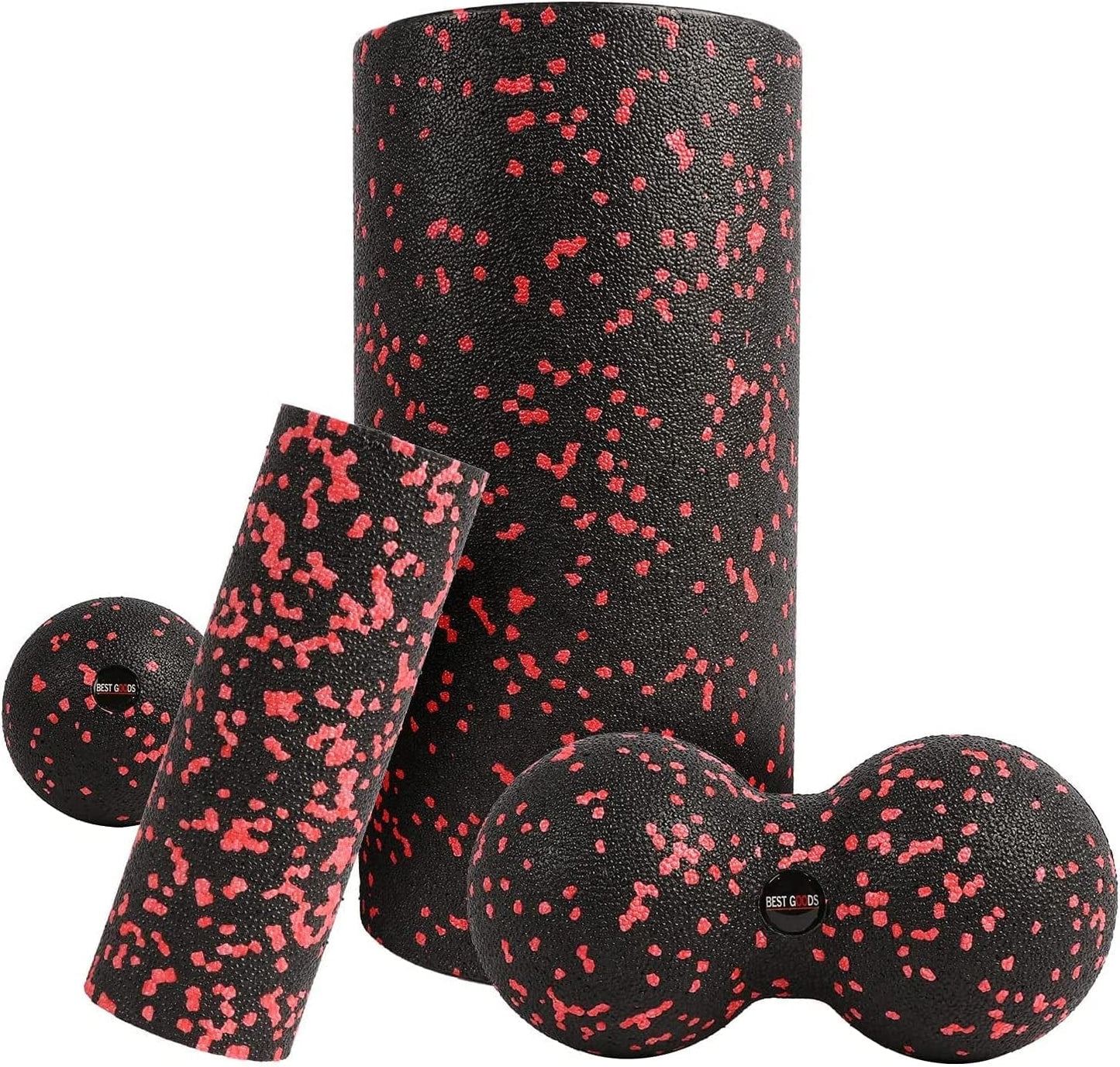 BIGTREE 4 in 1 High Density Foam Roller Set for Leg Back Neck Pain and Muscle Exercise Roller for Physical Therapy Core Pain Relief Deep Massage