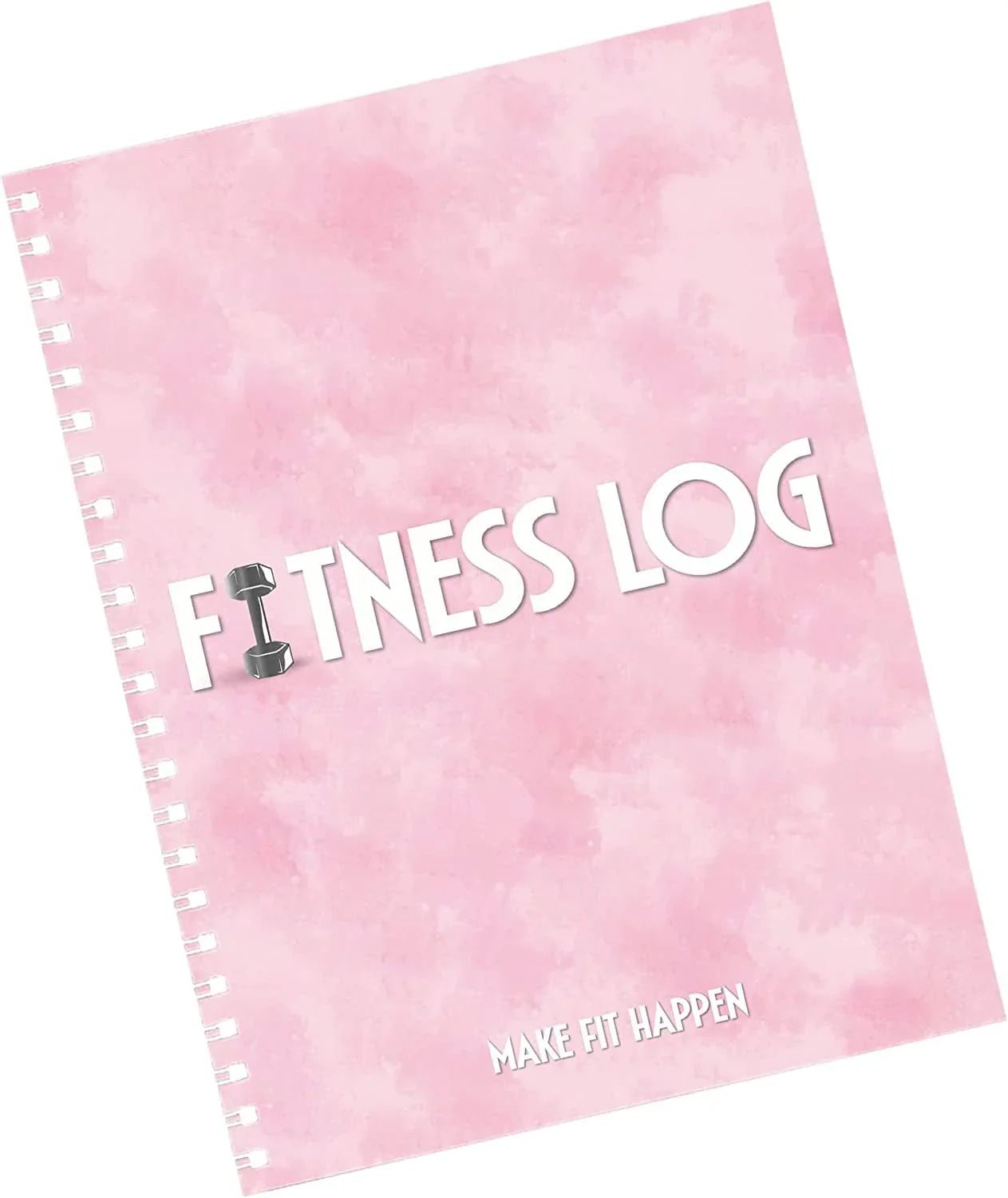 Black Fitness Journal Workout Book - Fitness Planner - Daily Log Planner - Workout Log Book for Weight Loss, Lifting, WOD for Men & Women to Track Goals & Muscle Gain -Workout Accessories