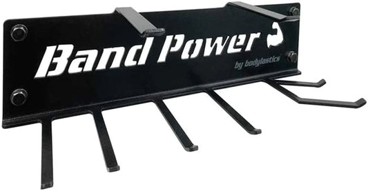 Bodylastics Resistance Band Rack – 1-Piece Exercise Bands Storage Hanger - Heavy-Duty Gym Wall Storage Rack - Easy Setup, Hardware Included - Versatile Gym Organizer for Workout Bands and Accessories