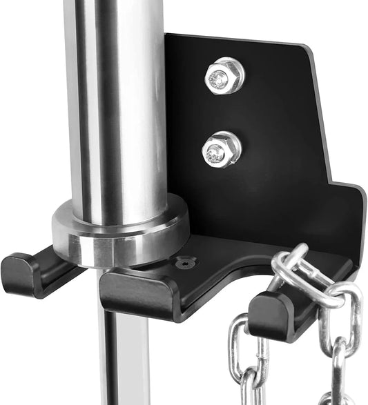 BRTGYM Barbell Holder Wall Mount Vertical Storage for Concrete Wall Wood Stud, 176Lbs Weight Capacity, 3GA Steel Constructed (Mounting Hardware Included)