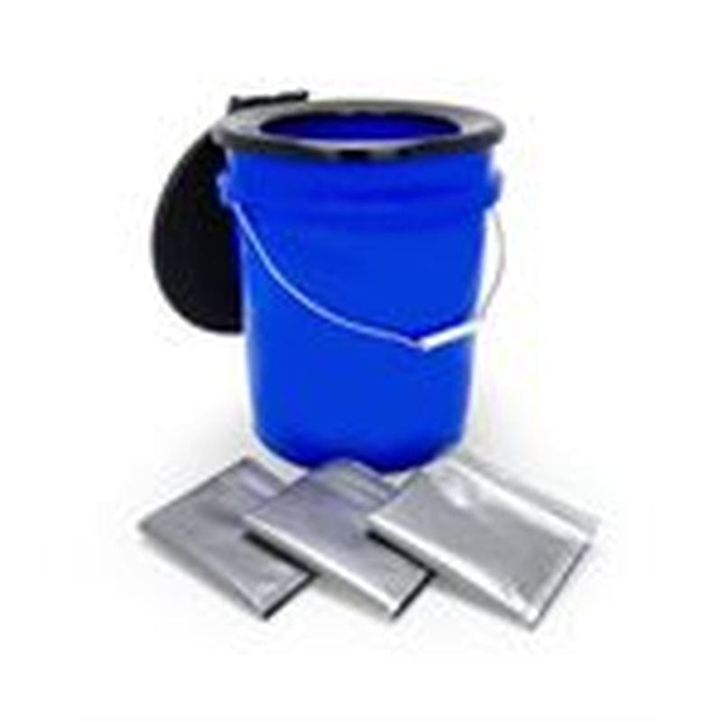 Camco Portable Toilet Bucket with Seat and Lid Attachment - Holds 5 Gallons, Lightweight and Easy to Clean, Great for Camping, Hiking and Hunting and More (41549)