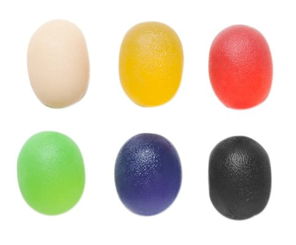 Cando 10-1895 Black Cylindrical Hand Exercise Ball, X-Heavy Resistance, Large