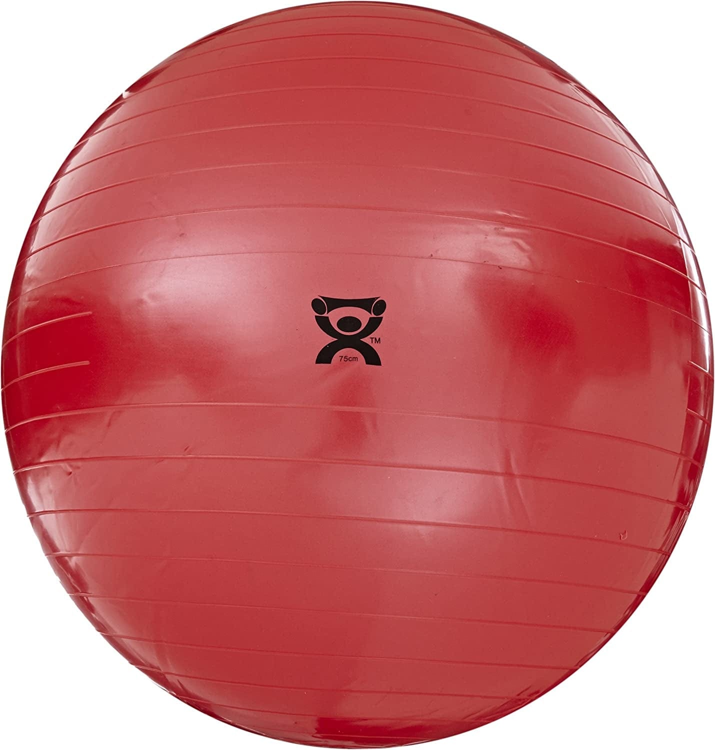 Cando 30-1800 Blue Non-Slip PVC Vinyl Inflatable Exercise Ball, 12" Diameter, 300 Lbs Weight Capacity