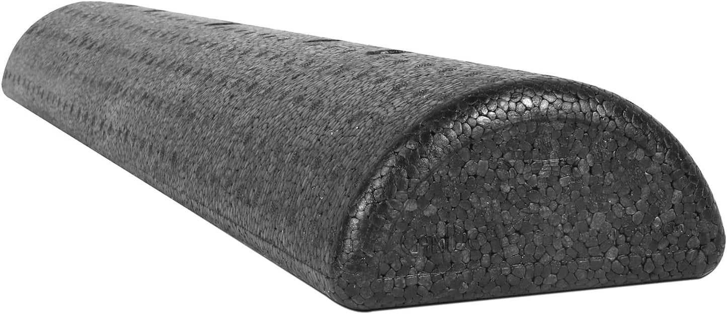 Cando Black Composite High-Density Foam Rollers for Muscle Restoration Massage Therapy Sport Recovery and Physical Therapy 6" X 36" Round