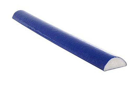 Cando Premium Tufcoat Blue Coated Half-Round Foam Rollers for Muscle Restoration, Massage Therapy, Rehabilitation, Sport Recovery and Physical Therapy for Home, Clinic and Gym