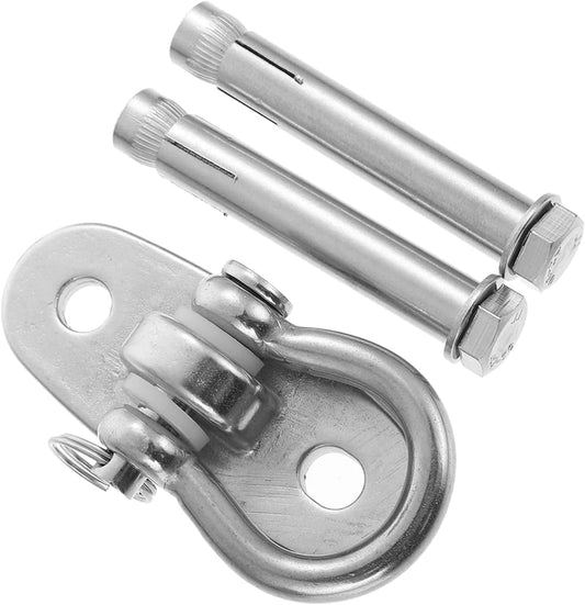 Ceiling Mount Bracket Hanging Hook: Heavy Duty Yoga Hanging Plate Fitness Hook with Expansion Screws Resistance Trainer for Suspension Straps