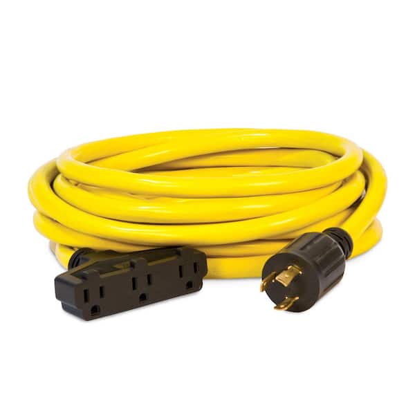 Fan-Style Generator Extension Cord, 25-Foot 30A 125-Volt