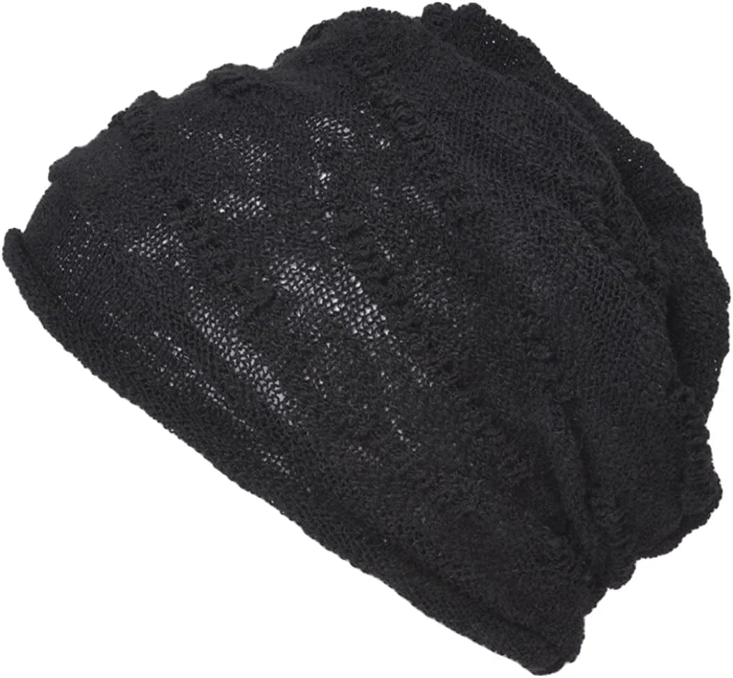 CHARM Mens Slouchy Summer Beanie - Womens Light-Weight Slouch Hat Cotton Cap