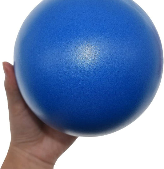CIZEBO Pilates Ball 4" Hip Hook Release, Plevic Floor Massage Pain Relief, Small Exercise Yoga Mini Core Barre Therapy Lower Back Knee Neck Thigh,Blue