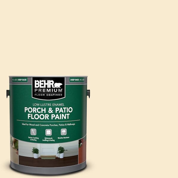1 Gal. Patio/Porch Floor Paint Low-Lustre Enamel, White