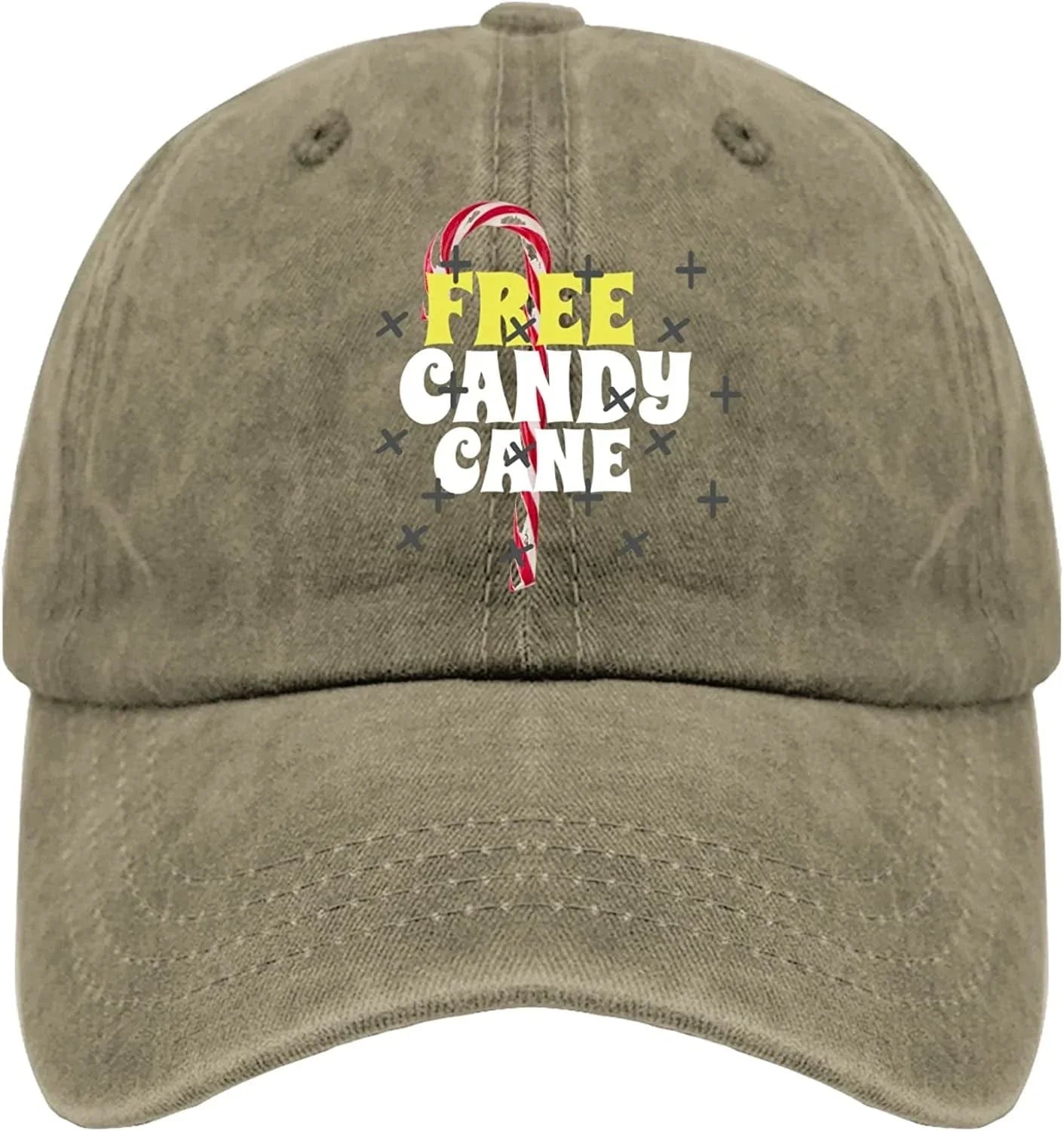 Cool Hats for Men Christmas Cap for Womens Running Cap Quick Dry Free Candy Canee Sun Visor Hat