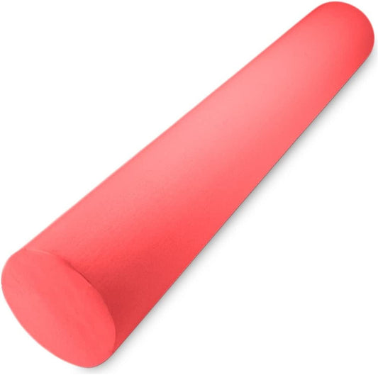 Crown Sporting Goods 36" X 6" Premium EVA Foam Roller – Firm, Dense, and Shape-Restoring (Red)