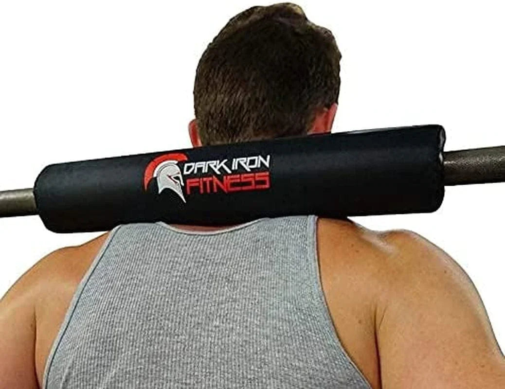 Dark Iron Fitness Barbell Pad - 15-Inch, Extra Thick, Padded Cushion for Squat, Hip Thrust, Weight Training and Lunge Exercises - Squat Rack Accessories﻿