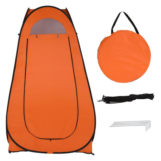 DFITO Portable Pop up Toilet Shower Tent Changing Room Dressing Tent Camping Shelter Orange