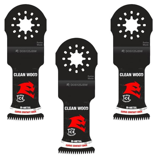Oscillating Tool Blades 1-1/4 in. Starlock Bi-Metal 3-Pack For Clean Wood
