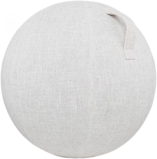 Doodran Yoga Ball Cover with Handle Foldable Lightweight Exercise Ball Cover Sitting Ball Cover for Birthing Ball Stability Ball Fitness Ball Balance Ball,21.7In,Beige