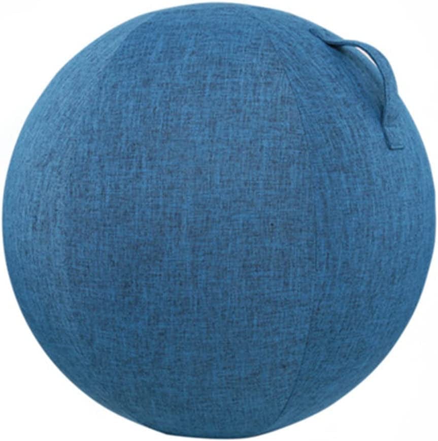 Dust-Proof Anti-Slid Exercise Ball Cover Cotton Flax Practical Fine Knitted Yoga Ball Cover for Home