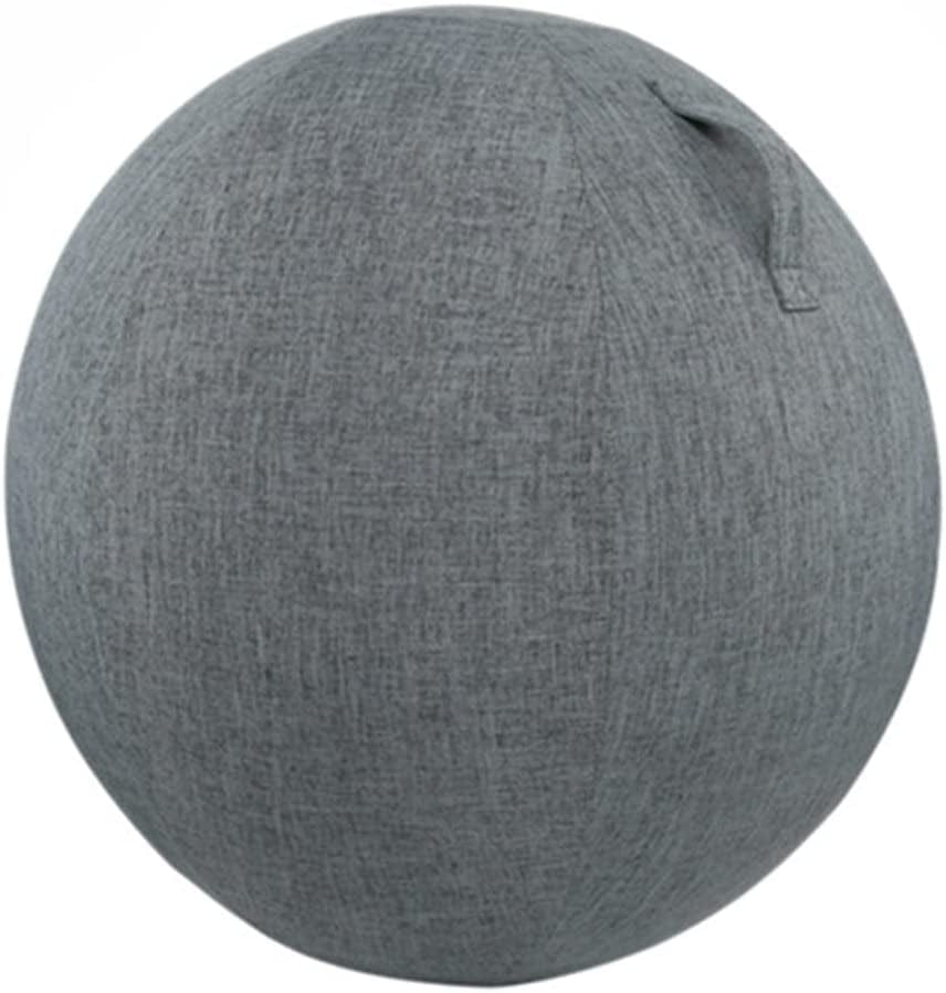 Dust-Proof Anti-Slid Exercise Ball Cover Cotton Flax Practical Fine Knitted Yoga Ball Cover for Home