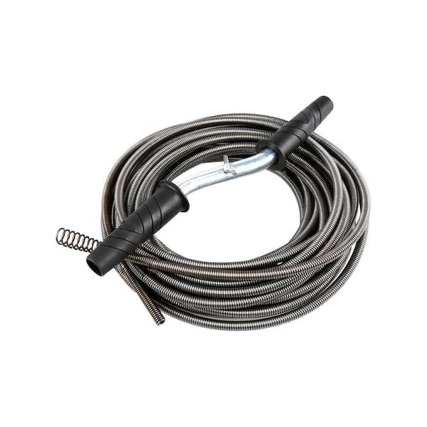 50 ft. Drain Auger Large Ergonomic Grip Handles Durable