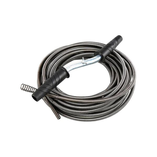 50 ft. Drain Auger Large Ergonomic Grip Handles Durable