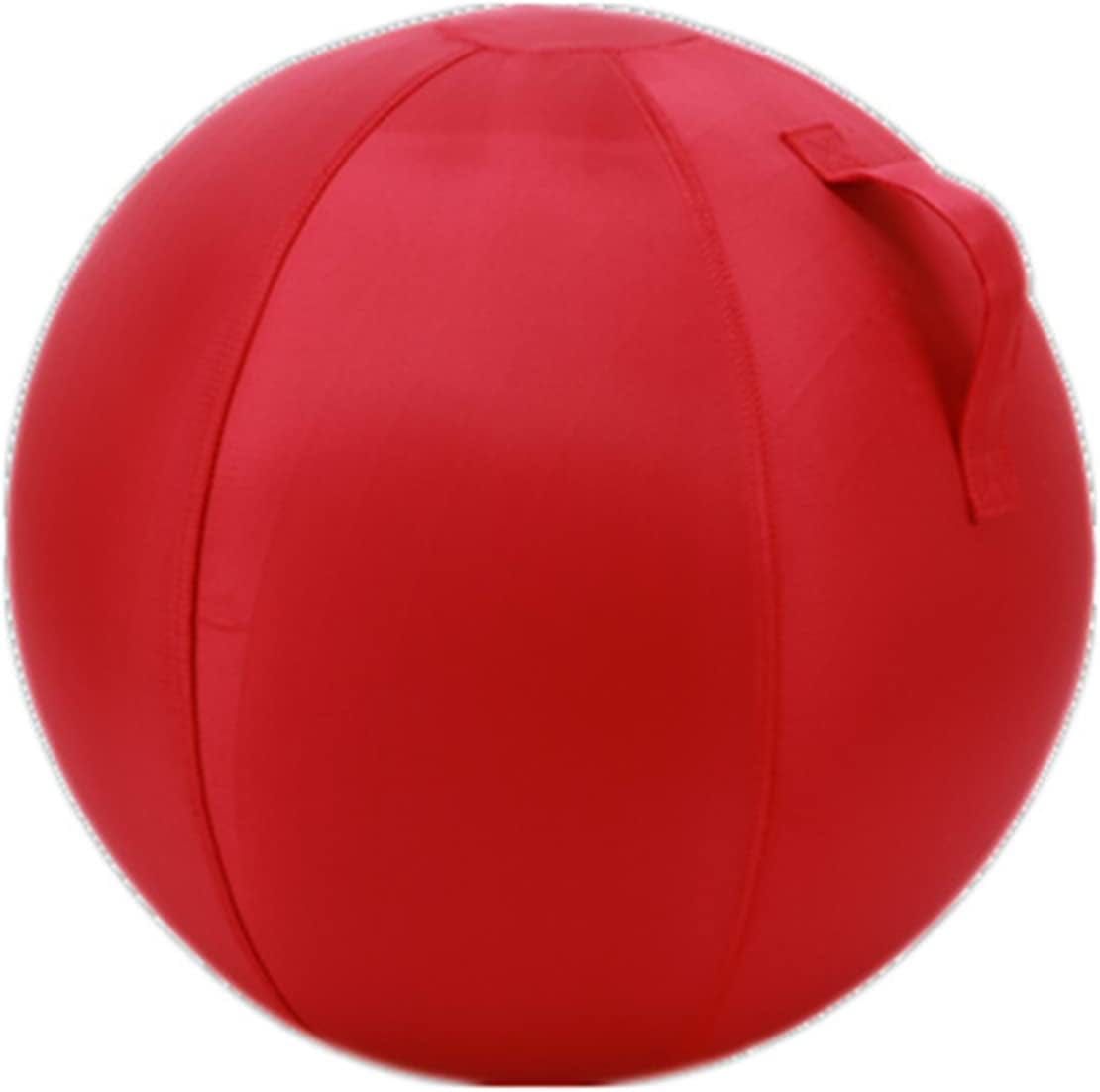 Exercise Ball Cover Yoga Ball Cover Sitting Ball Chair Cover for Birthing Ball Stability Ball Fitness Ball Balance Ball Foldable Machine Washable,Red,29.5In