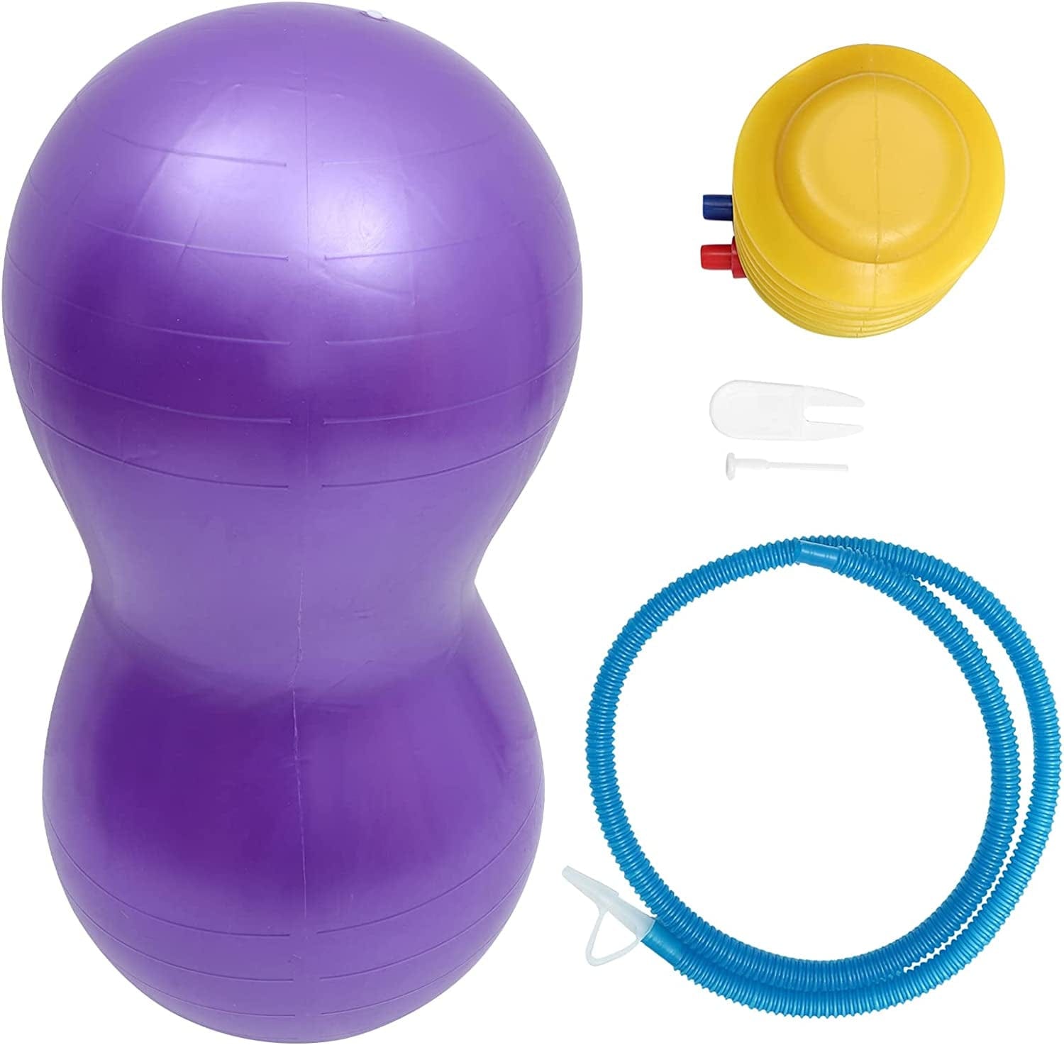 FARUTA 1 Set Exercise Yoga Ball Balance Ball Hopper Ball Peanut Exercise Ball Thicken Workout Auxiliary Ball for Labor Birthing Back (Color : Purple)