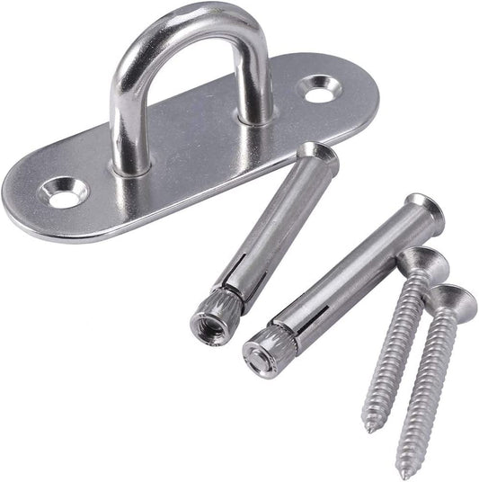 FARUTA Wall Mount Suspension Ceiling Anchor Suspension Trainer Bracket for Suspension Straps Gymnastic Rings Yoga Swings & Hammock Resistance Band Battle Rope (Color : Silver)