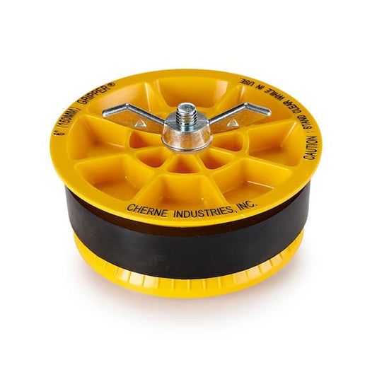 Mechanical Test Plug Gripper 6 in. ABS Plastic Zinc-Plated Yellow