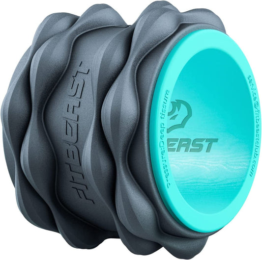 Fitbeast Back Roller, Foam Roller, Back Stretcher & Back Cracker for Back Pain Relief, 6" Height 5" Width Yoga Wheel, Back Roller Wheel for Muscle Therapy, and Deep Tissue Massage