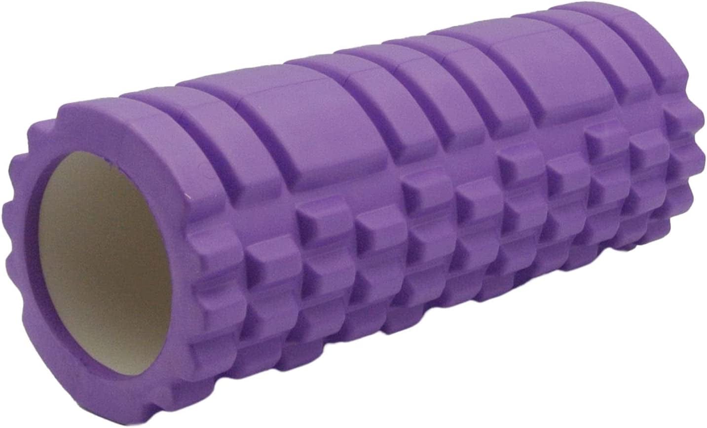 Fitgear High Density EVA Foam Roller Deep Tissue Muscle Roller - Green - Yoga, Stretching, Massage - Lime Green