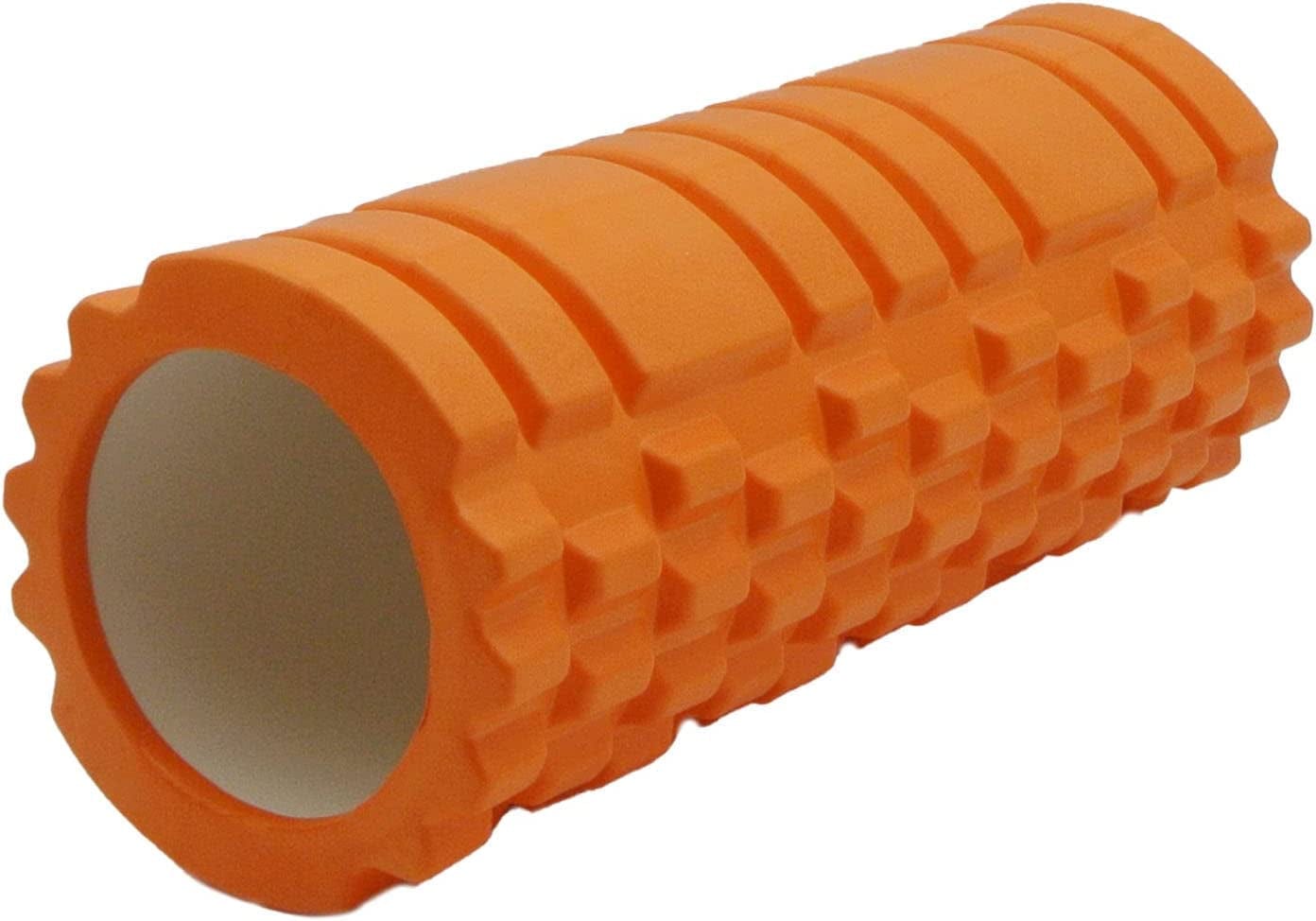 Fitgear High Density EVA Foam Roller Deep Tissue Muscle Roller - Green - Yoga, Stretching, Massage - Lime Green