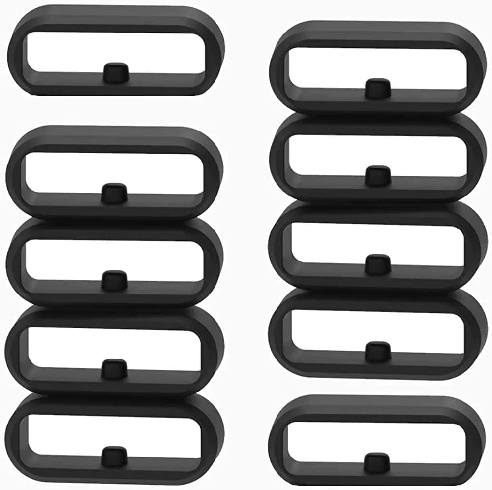 Fitturn Band Keeper Compatible with Garmin Venu 2 Plus/Venu Sq 2 Music /Approach S40 S42/ Vivoactive 3 Music / Vivomove/ Vivomove HR Bands Fastener Ring Replacement Silicon Fastener Ring Connect Security Loop Band Accessory 11 Pack