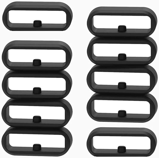 Fitturn Band Keeper Compatible with Garmin Venu 2 Plus/Venu Sq 2 Music /Approach S40 S42/ Vivoactive 3 Music / Vivomove/ Vivomove HR Bands Fastener Ring Replacement Silicon Fastener Ring Connect Security Loop Band Accessory 11 Pack