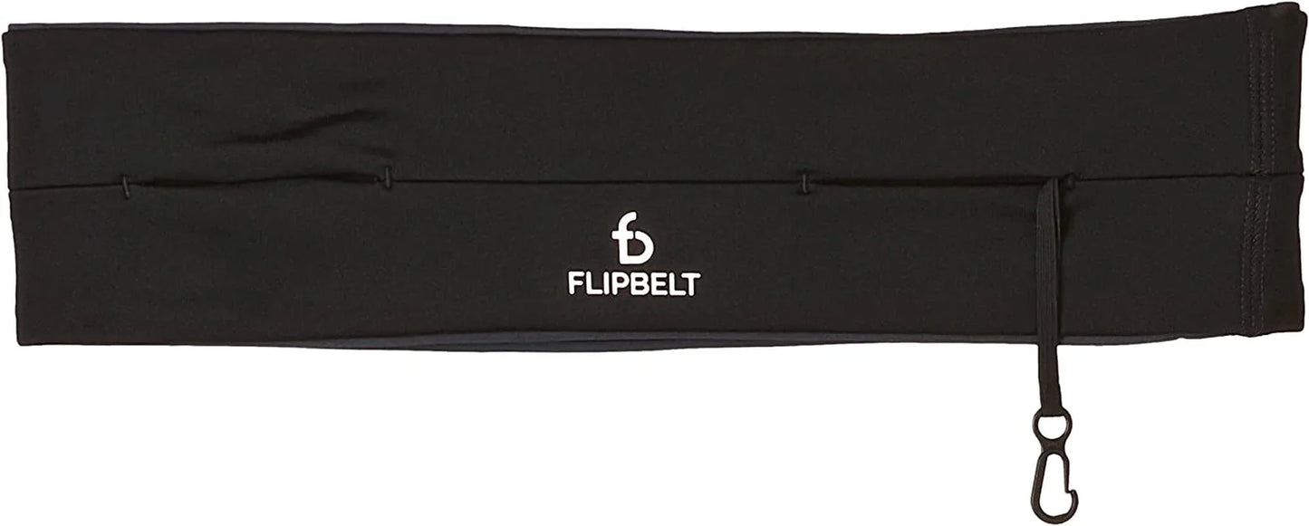 Flipbelt Classic Running Belt | Running Fanny Pack for Women and Men | Non Chafing Waist Band Pack for Phone | Moisture Wicking Storage Belt | USA Company