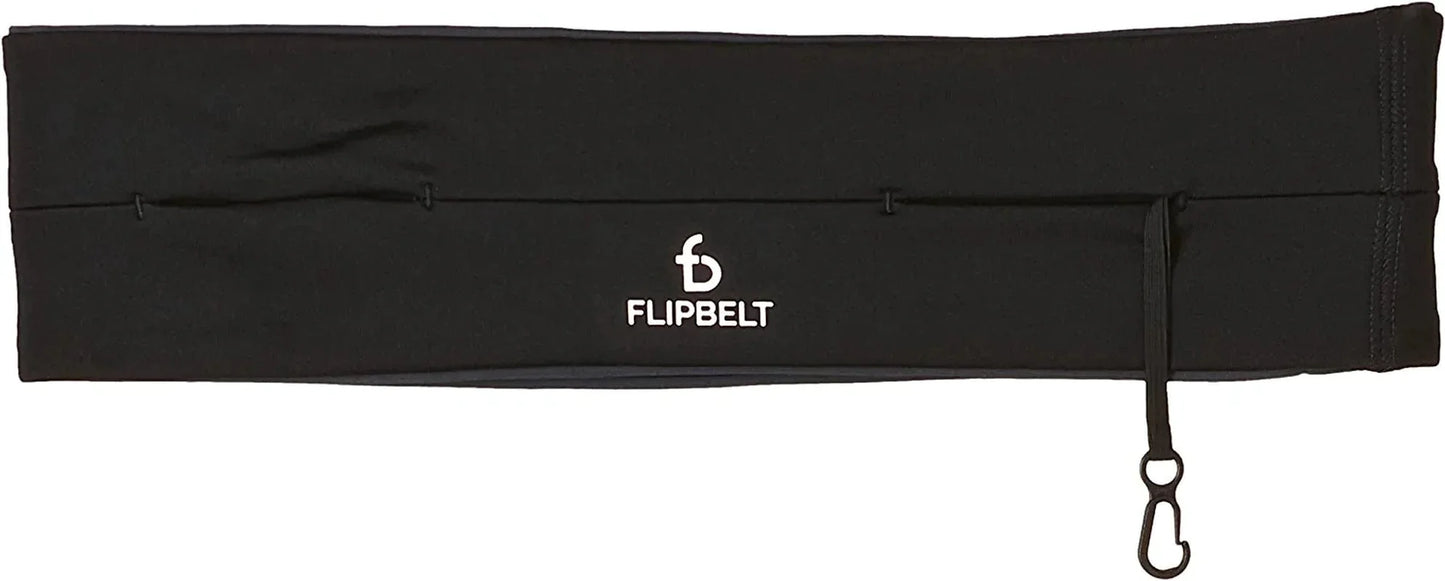 Flipbelt Classic Running Belt | Running Fanny Pack for Women and Men | Non Chafing Waist Band Pack for Phone | Moisture Wicking Storage Belt | USA Company